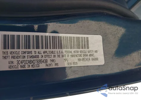 2013 Dodge Journey American Value Pkg из США, поврежденный, VIN 3C4PDCABXDT695438